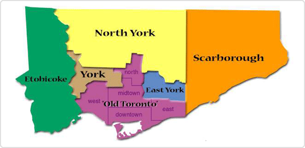 토론토 지도